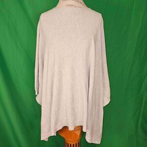 Lululemon Womens Gray‎ Divinity Sweater Scarf Poncho Large